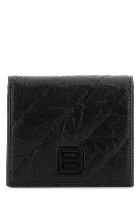 BALENCIAGA Mini Black Leather Wallet