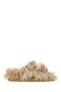 ALEXANDER MCQUEEN Eco Fur Slippers for Women