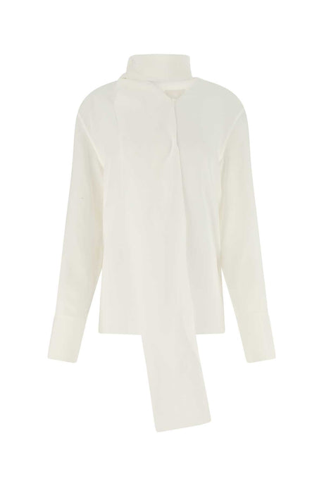 GIVENCHY Elegant White Crepe Blouse for Women