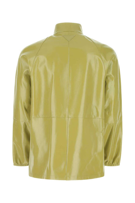 PRADA Nappa Leather Jacket - Pistachio Green for Men