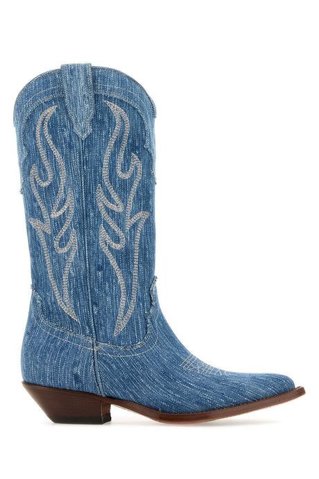 SONORA Women’s Mini Denim Santa Fe Boots - 5 cm Heel