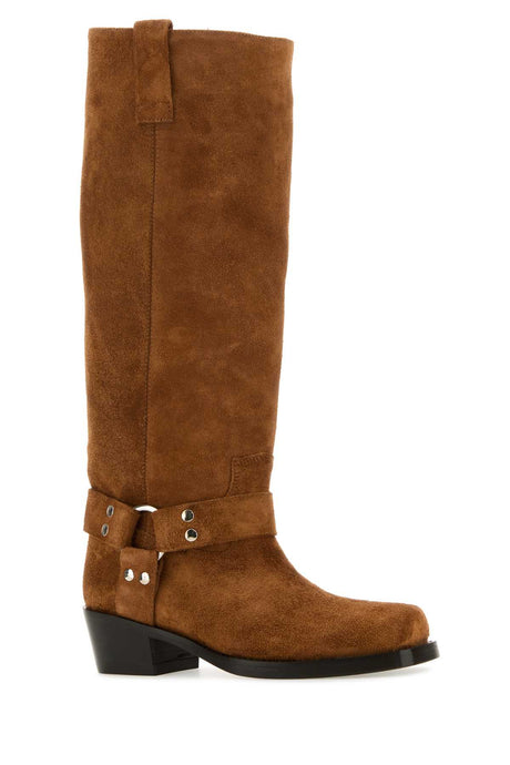 PARIS TEXAS Roxy Caramel Suede Mini Boots