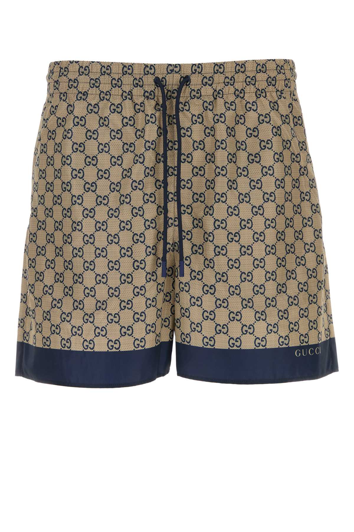 GUCCI Printed Polyester Bermuda Shorts for Men - Mini Style