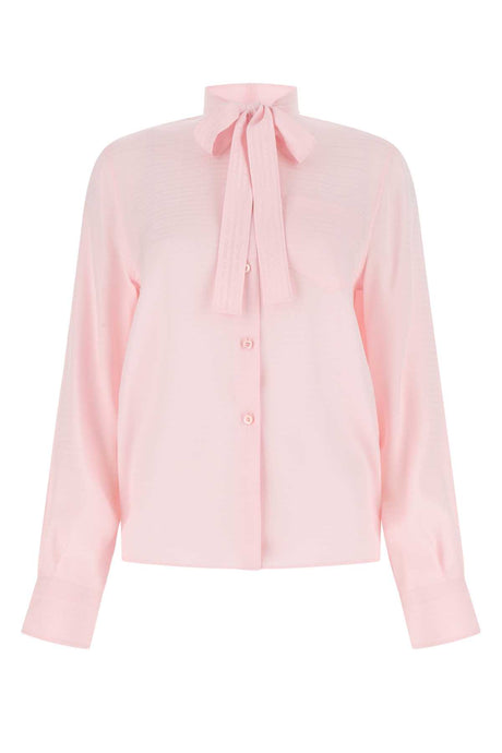 PRADA Pastel Pink Crepe Shirt for Women