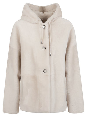 ENES FUR HOODED JACKET