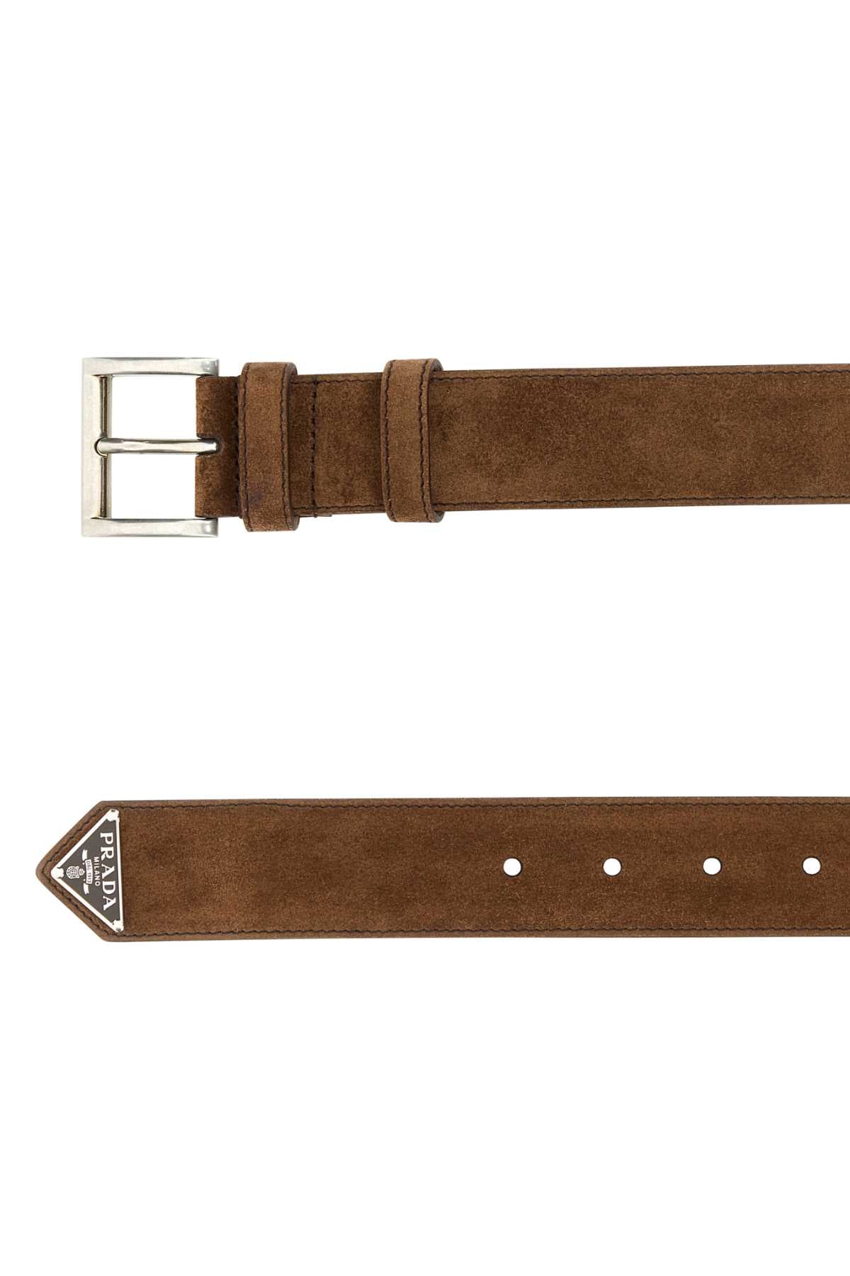 PRADA Timeless Leather Belt for Men