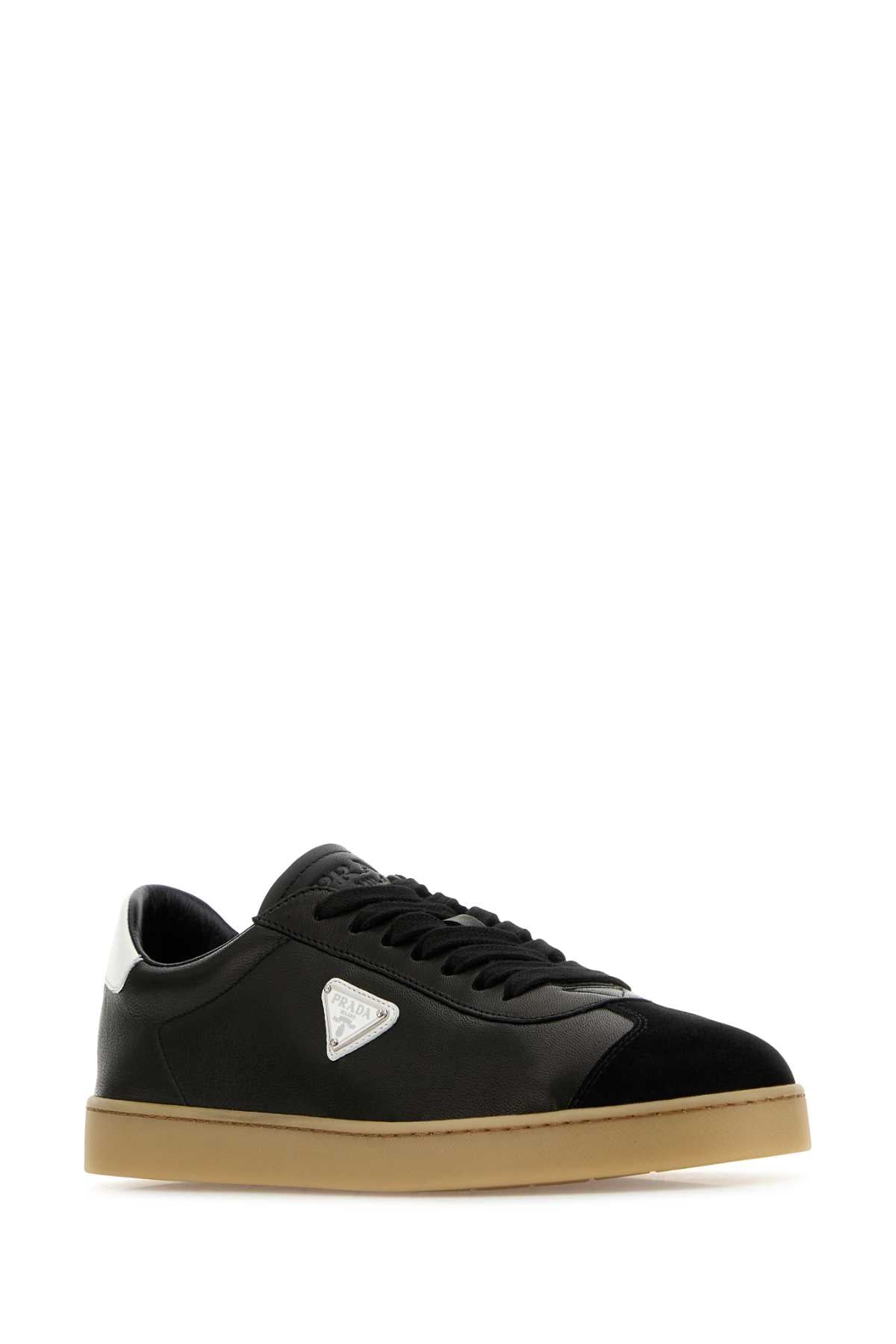 PRADA Men's Premium Nappa Leather Sneakers