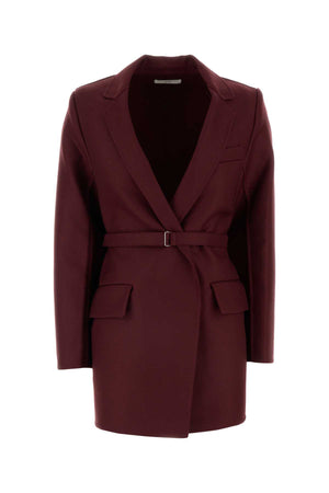 CO Burgundy Wool Blazer for Women - Sophisticated Style for 2024