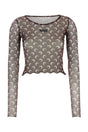 MARINE SERRE Printed Mesh Top for Women - Perfect for Any Occasion