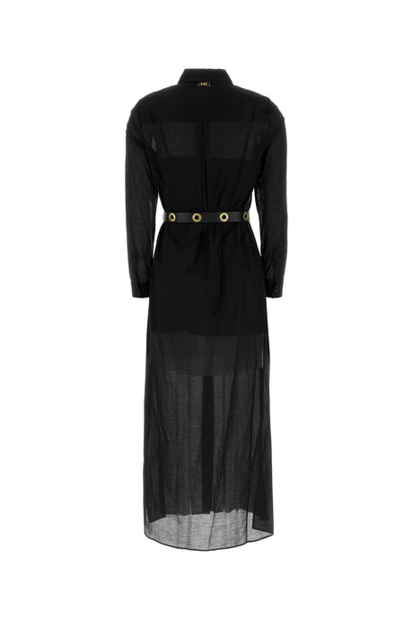 MICHAEL BY MICHAEL KORS Chic Black Cotton Shirt Dress