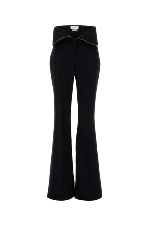 ALEXANDER MCQUEEN Chic Black Wool Pants for Women