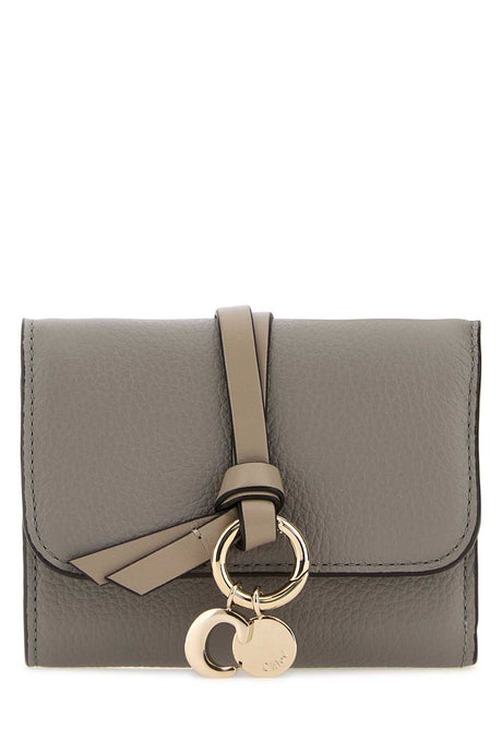 CHLOE Mini Grey Leather Alphabet Wallet