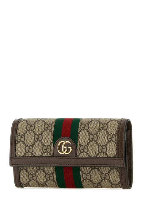 GUCCI Mini GG Supreme Fabric Wallet