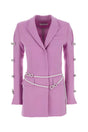 MACH&MACH Chic Wool Blazer Dress for Women - Lavender