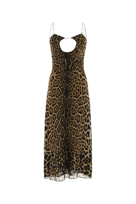 SAINT LAURENT Elegant Printed Crepe Dress for Women