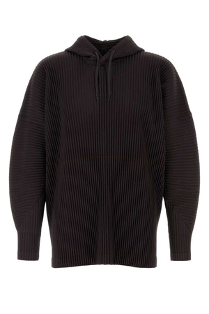 HOMME PLISSE' ISSEY MIYAKE Men's Plisse Puff Mini Sweatshirt