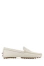 TOD'S Elegant White Leather Loafers for Women