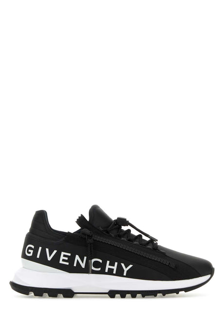 GIVENCHY Black Leather Spectre Sneakers for Men