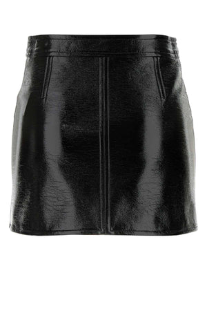 COURREGES Faux Leather Mini Skirt