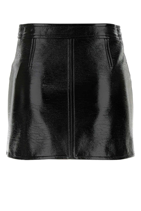 COURREGES Faux Leather Mini Skirt