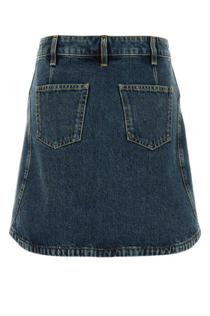 GIVENCHY Stylish Mini Denim Skirt with Pockets