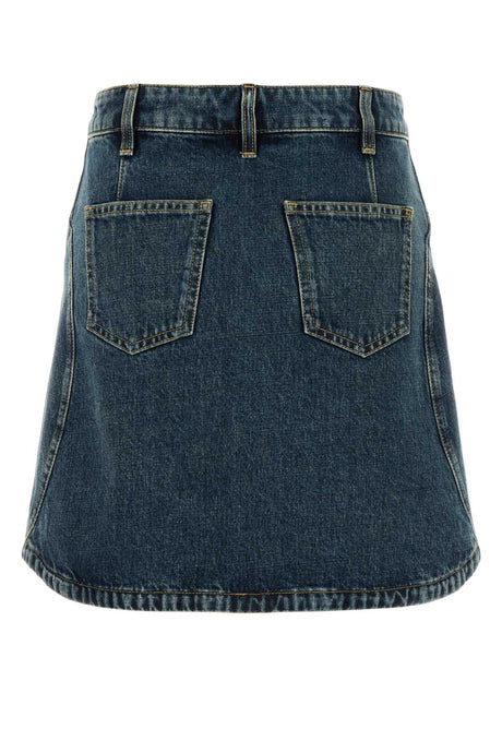 GIVENCHY Stylish Mini Denim Skirt with Pockets