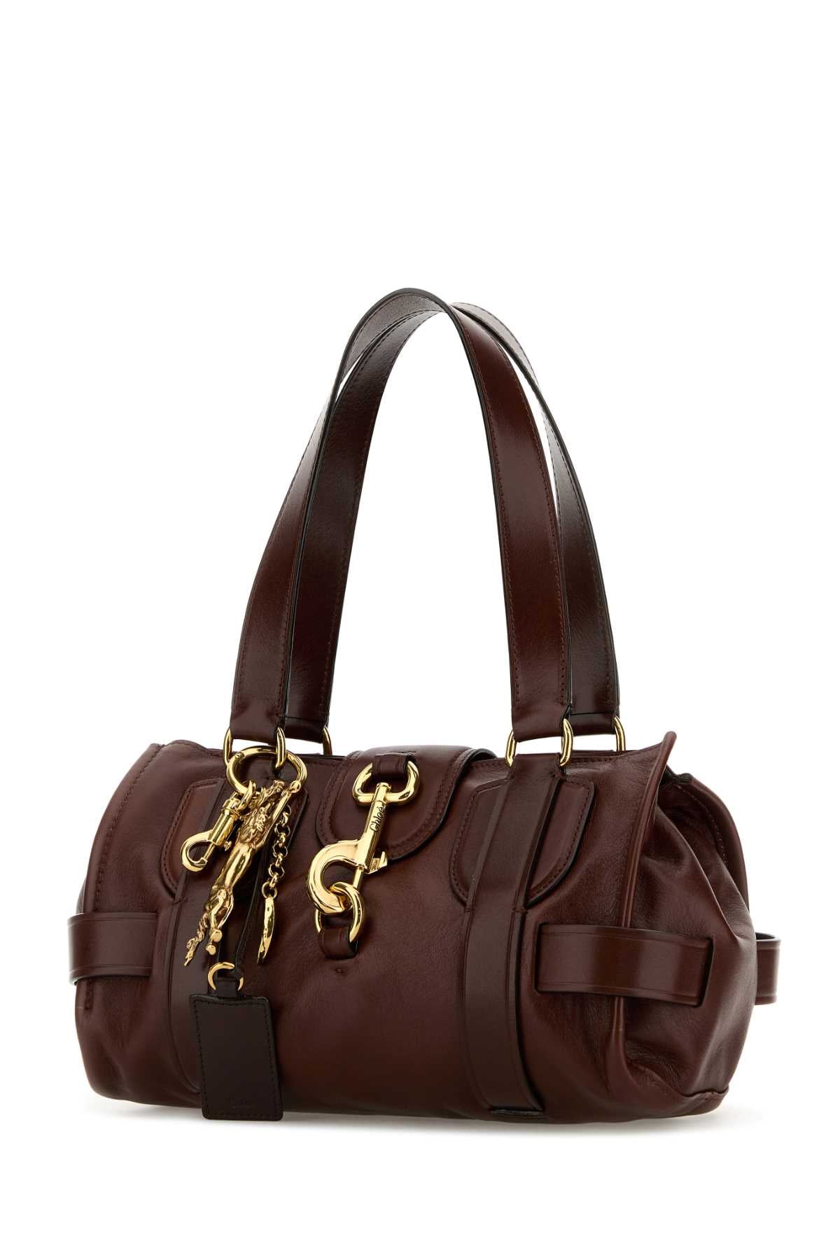 CHLOE Brown Leather Kerala 25 Shopping Handbag - 29 cm