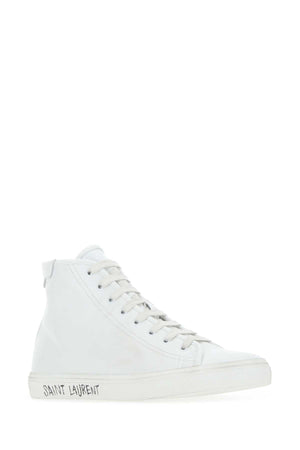 SAINT LAURENT Stylish Leather Malibu Sneakers for Men