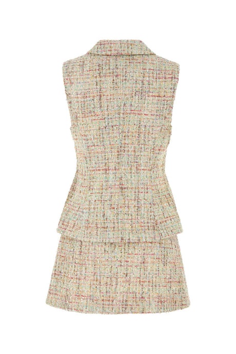 SELF PORTRAIT Chic Multicolor Tweed Mini Dress for Women