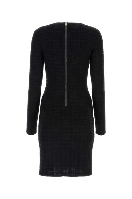 GIVENCHY Elegant Black Jacquard Dress