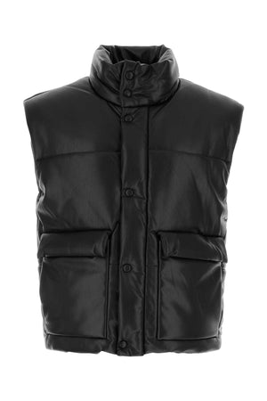 NANUSHKA Padded Jacket for Men - Black Synthetic Leather