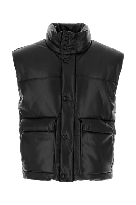 NANUSHKA Padded Jacket for Men - Black Synthetic Leather