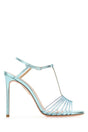 AQUAZZURA Light Blue Nappa Leather Amore Mio 105 Mini Sandals