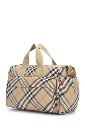 BURBERRY JR Mini Checkered Crossbody Handbag for Kids