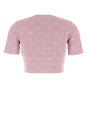 GIVENCHY Cropped Short Sleeves Sweater