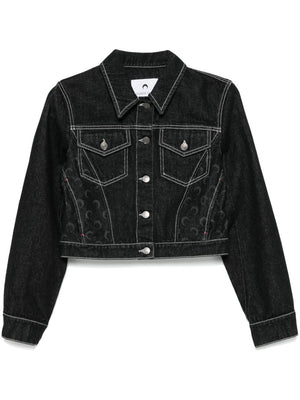 MARINE SERRE CROPPED DENIM JACKET