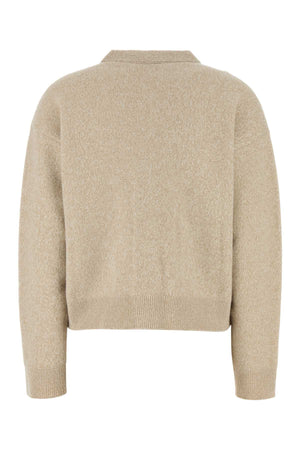 VERSACE Beige Wool Blend Cardigan