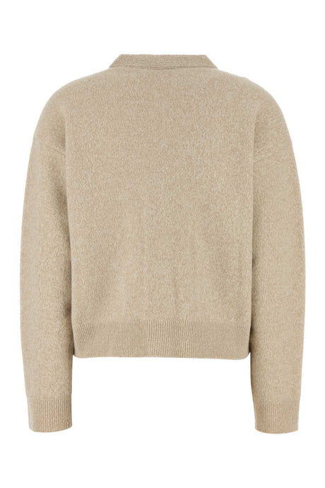 VERSACE Beige Wool Blend Cardigan