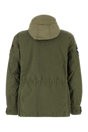 POLO RALPH LAUREN Army Green Cotton Jacket for Men - Perfect for Spring 2024