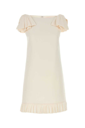 VALENTINO GARAVANI Ivory Wool Blend Dress for Women