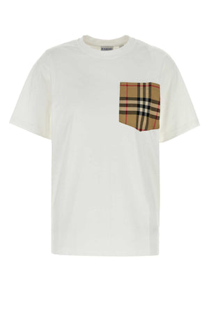 BURBERRY Classic White Cotton T-Shirt for Women