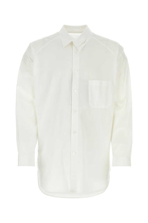 YOHJI YAMAMOTO Classic White Poplin Shirt for Men