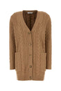 MAX MARA Luxurious Camel Wool Blend Cardigan