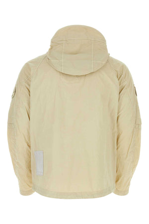 TEN C Men's Sand Nylon Windbreaker