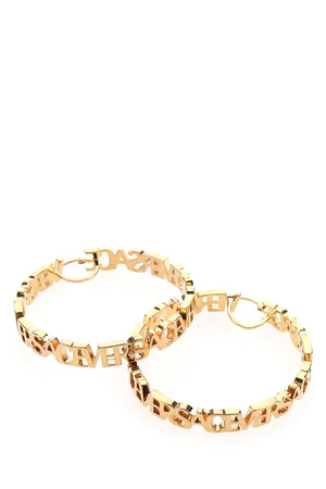 VERSACE Gold Metal Earrings - 6 cm x 6 cm