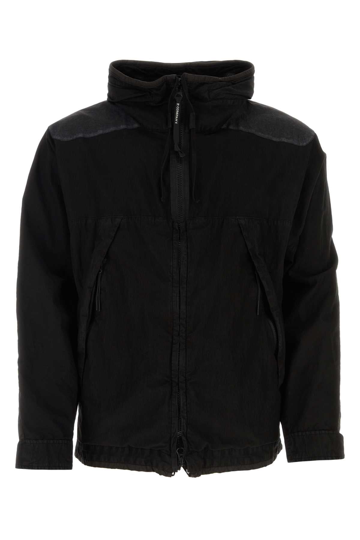 C.P. COMPANY Stylish Black Cotton Blend Jacket for Men