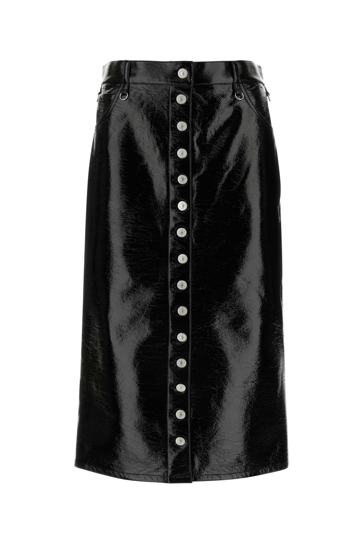 COURREGES Sleek Vinyl Mini Skirt