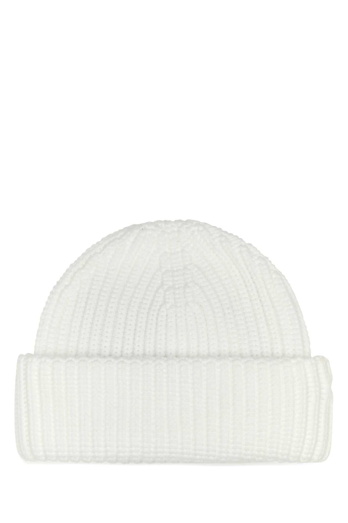 PRADA Sophisticated White Polyester Beanie Hat