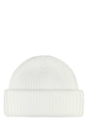 PRADA Sophisticated White Polyester Beanie Hat