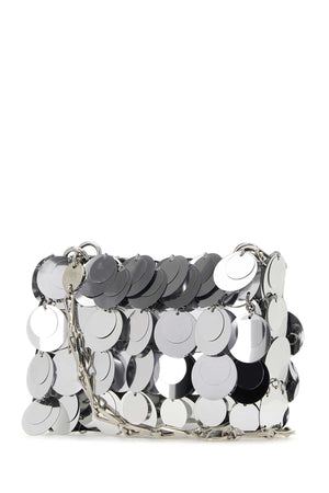 PACO RABANNE Mini Silver Sequins Crossbody Handbag